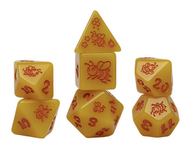 Sirius - Dice - Golden Buzz 8-Dice RPG Set