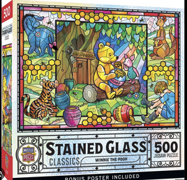 Master Pieces - Stained Glass Classics Winnie the Pooh 500pc Puzzle