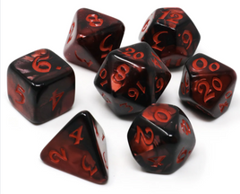 Die Hard Dice - Elessia Kybr: Inquisitor with Red RPG Dice Set