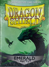 Load image into Gallery viewer, Dragon Shield - Standard Sleeves - Matte Emerald 100ct