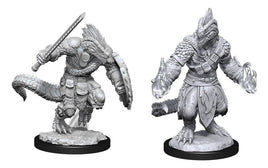 WizKids 90308 - D&D Nolzur's Marvelous Miniatures - Lizardfolk Barbarian & Cleric