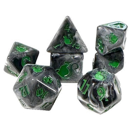 Black Oak - Dice - Kitty Clacks: Trixie 7-Dice RPG Set
