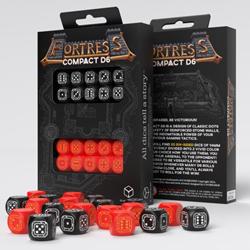 Q Workshop - Dice - Fortress Black & Orange d6 20pc Set