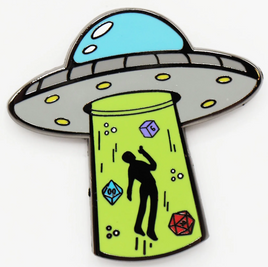 Foam Brain Games Enamel Pin - Dice 51: Dice Abduction
