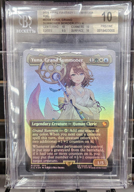Graded Magic the Gathering - Yuna, Grand Summoner #0208 Foil Beckett 10 PRISTINE
