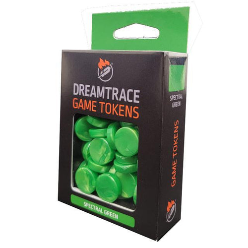Dreamtrace Game Tokens - Spectral Green 40ct