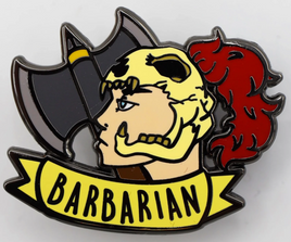 Foam Brain Games Enamel Pin - Banner Class: Barbarian