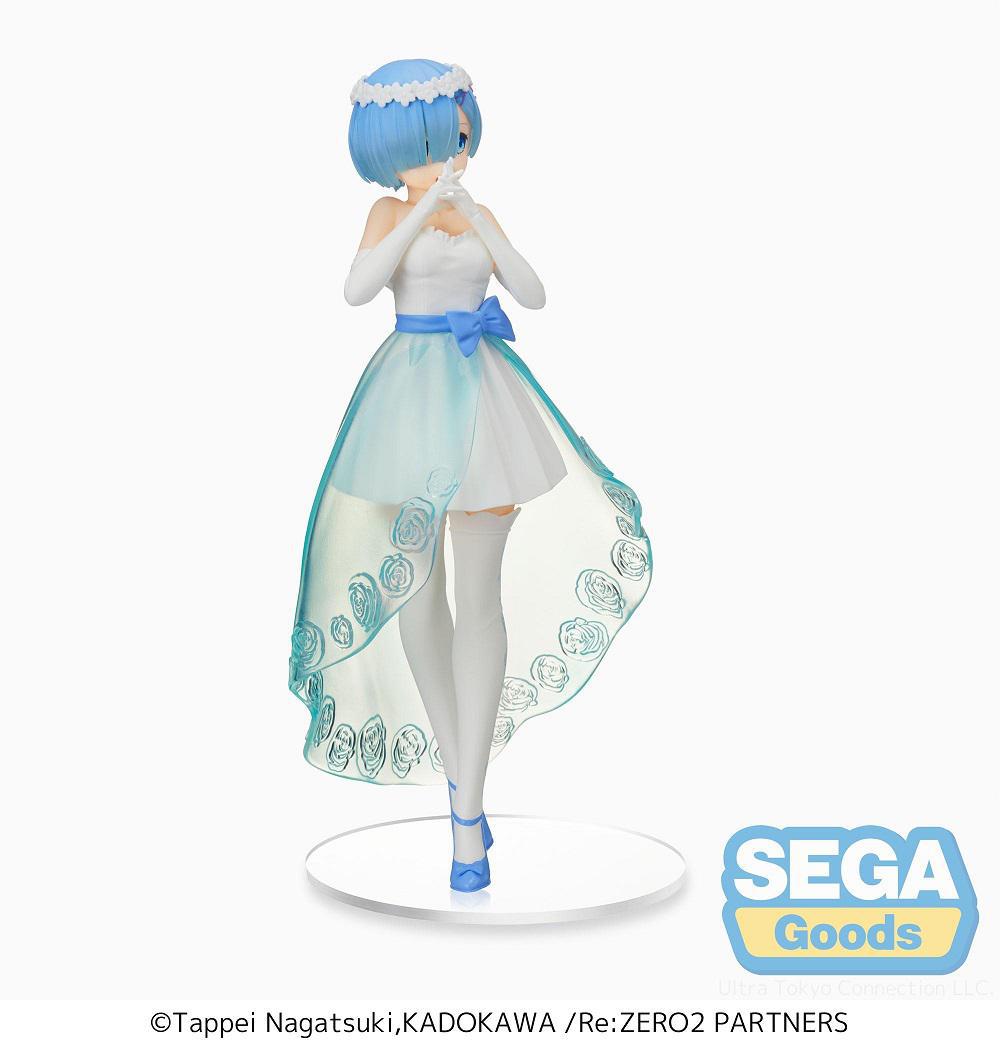 SEGA - Re:Zero Starting Life in Another World - Rem Wedding Dress Ver. Super Premium Statue