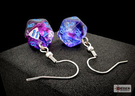 Chessex - Earrings - 54210 - Nebula Nocturnal with blue Hook Earrings