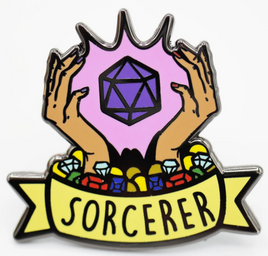 Foam Brain Games Enamel Pin - Banner Class: Sorcerer
