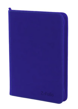 BCW - 9-Pocket Zippered Side-Load Z-Folio - Blue 360 Capacity