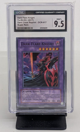 Graded Yu-Gi-Oh - Dark Flare Knight #DCR-017 CGC 9.5 MINT+