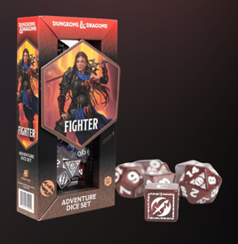 Sirius - Dice - D&D Fighter Red Adventure Dice Set