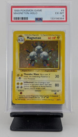 Graded Pokemon - Magneton Holo #9 PSA 6 EX-MT