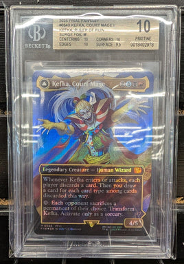 Graded Card - Magic the Gathering - Kefka, Court Mage #0543 Surge Foil Beckett 10 PRISTINE