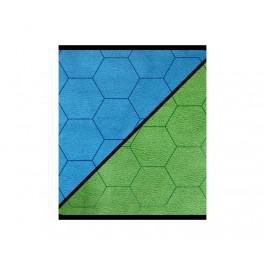 Chessex - Battlemat - 1" Hex Blue/Green - Small 23.5" x 26"