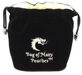 Old School Dice - Bag of Many Pouches Dice Bag - Black