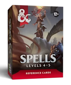 D&D - Spell Cards: Levels 4-5