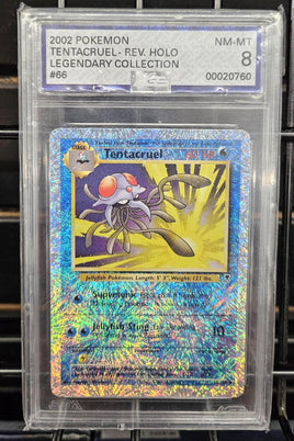 Graded Card - Pokemon - Tentacruel Rev Holo #66 AGS 8 NM-MT
