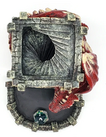 Old School Dice - Dragon's Fury Dice Tower - Red Dragon
