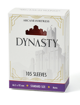 Arcane Fortress - Dynasty Crimson Red Matte Sleeves 105 Count
