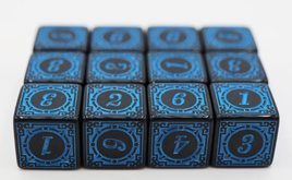 Foam Brain Games - Magic Burst Blue 16mm d6 Set (12 Count)