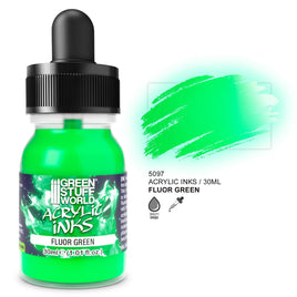 Green Stuff World - Acrylic Inks: Fluorescent Green
