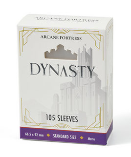 Arcane Fortress - Dynasty Crystal Clear Matte Sleeves 105 Count