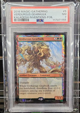 Graded Magic The Gathering - Verdurous Gearhulk Foil PSA 7 NM