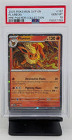 Graded Pokemon - Flareon PE Poster Collection #167 PSA 10 GEM MT