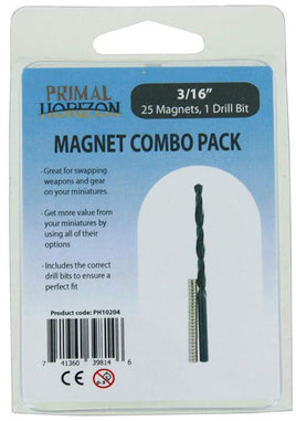 Primal Horizon - Magnet Combo Pack 3/16" 25ct Magnet & 1 Bit