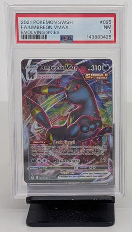 Graded Pokemon - Umbreon VMAX FA #095 PSA 7 NM