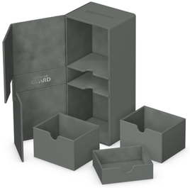 Ultimate Guard - Deck Box - Twin Flip n Tray 266+ Xenoskin - Grey