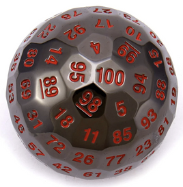 Hymgho - Metal d100: Titan's Fist Black with Blood