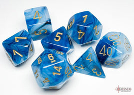Chessex - 27489 - Phantom Teal/gold Polyhedral 7-Dice Set