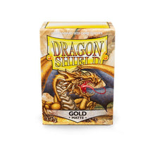 Load image into Gallery viewer, Dragon Shield - Standard Sleeves - Matte Gold 100ct