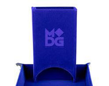 Load image into Gallery viewer, Fanroll - Dice Tower - Velvet Fold Up Dice Tower Blue