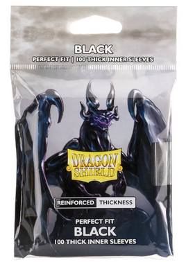 Dragon Shield - Inner Sleeves - Perfect Fit Thick - Black