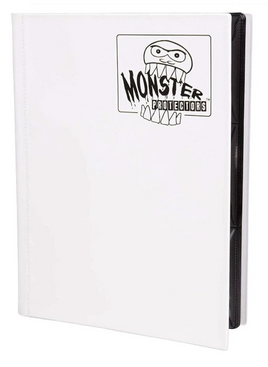 Monster - 9-Pocket Monster Binder - Matte White 360 Capacity