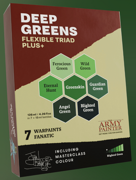 Army Painter - Paint Set - Warpaints Fanatic Deep Greens Flexible Triad Plus+