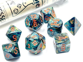 Chessex 30049 - Lab Dice: Alpestris Lustrous Dice/orange RPG Dice Set (plus bonus die)