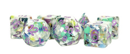 Fanroll - Recycled with Purple Resin RPG Dice Set