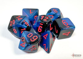 Chessex 26458 - Gemini Black-Starlight/red Polyhedral RPG Dice Set