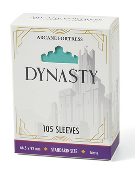 Arcane Fortress - Dynasty Aqua Blue Matte Sleeves 105 Count