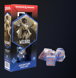 Sirius - Dice - D&D Wizard Blue Adventure Dice Set