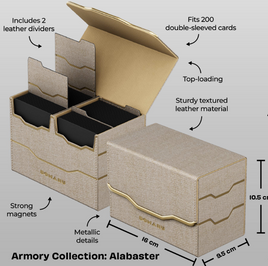 Gatherers Tavern - Domaru Armory Vertex Duo Alabaster 200+ Deck Box