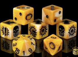 Baron of Dice - Bloody Football: Go For Gold Football Dice Set