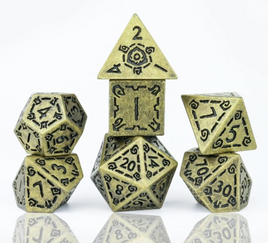 Sirius - Dice - Illusory Metal Gold 7ct Set