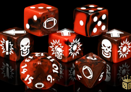 Baron of Dice - Bloody Football: Chaos Red Football Dice