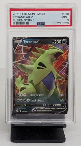 Graded Pokemon - Tyranitar V #158 PSA 9 MINT